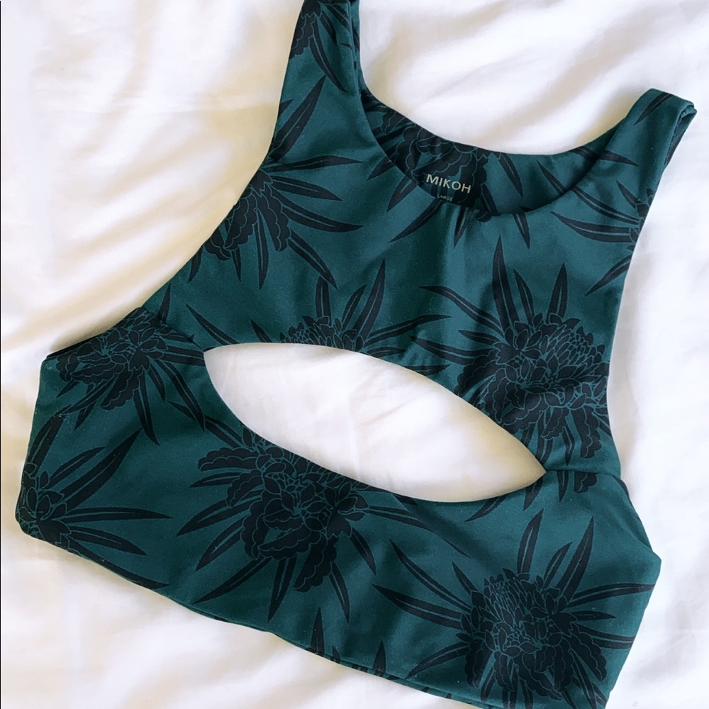 MIKOH cut out bikini top - size L
